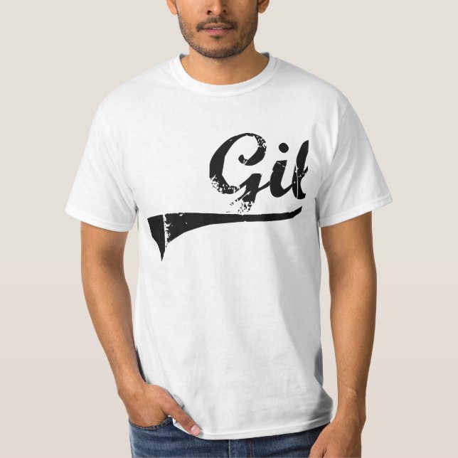 Camiseta Nombre clásico del estilo de Gil (Anverso)