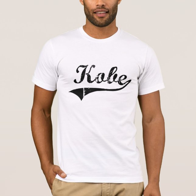 Camiseta Nombre clásico del estilo de Kobe (Anverso)