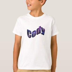 Camiseta Nombre Cody de Nebulosa Azul,