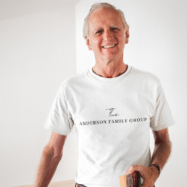 Camiseta Nombre Comercial Uniforme de la Empresa