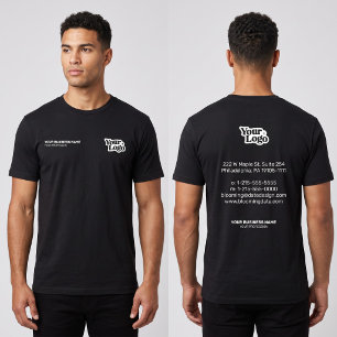 Camiseta Nombre comercial y información de contacto de mark