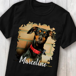 Camiseta Nombre con Estilo para Perro y Foto Personalizada
