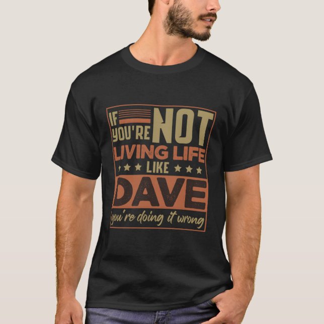 Camiseta Nombre David Dave (Anverso)