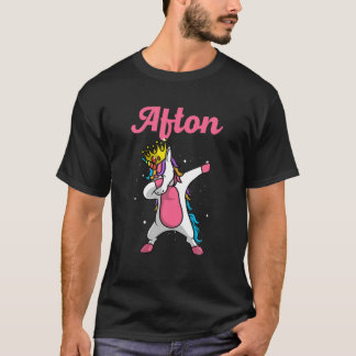 Camiseta Nombre de AFTON Cumpleaños Personalizado Dabbing U