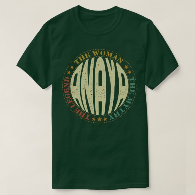 Camiseta nombre de anaya (Diseño del anverso)