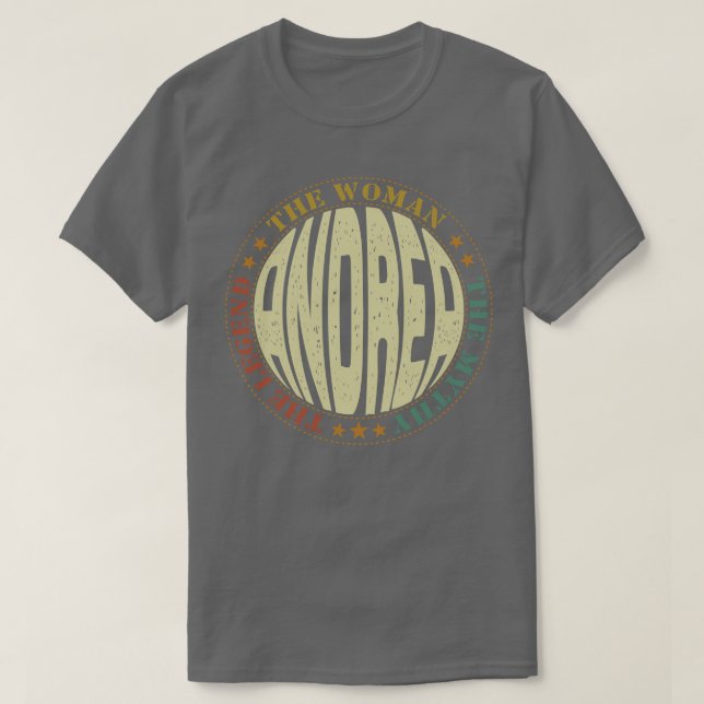 Camiseta nombre de andrea (Diseño del anverso)