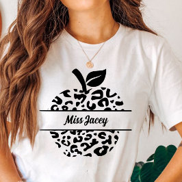 Camiseta Nombre de Apple del profesor personalizado, profes