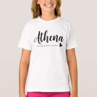 Nombre de Atena significa mínimo Chicas de escritu