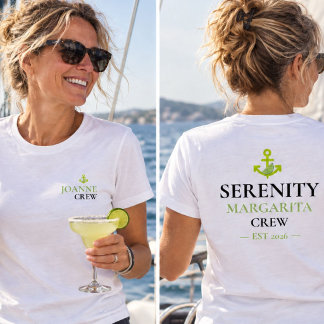Camiseta Nombre de Barco Personalizado Margarita Crew Náuti