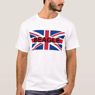 Camiseta nombre de beagle england bandera del Reino Unido