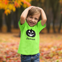 Nombre de calabaza linda verde niños Halloween
