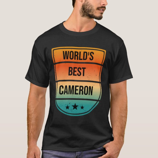 Camiseta Nombre de Cameron (Anverso)