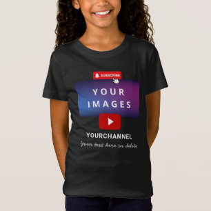Camiseta Nombre de canal de Youtube personalizado y añadir