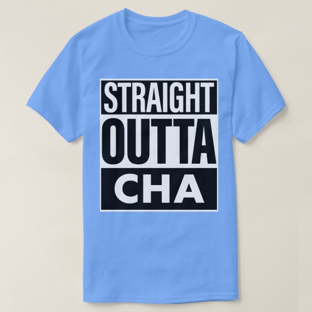 Camiseta Nombre De Cha Directo Saliente Cha (Diseño del anverso)