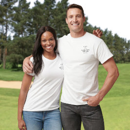 Camiseta Nombre de club de golf personalizado clásico