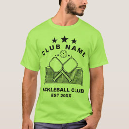 Camiseta Nombre de Club Personalizado de Pickleball