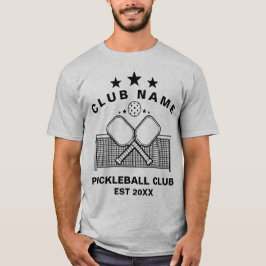 Camiseta Nombre de Club Personalizado de Pickleball