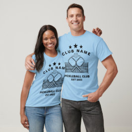 Camiseta Nombre de Club Personalizado de Pickleball