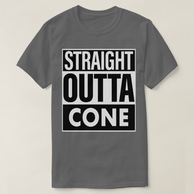 Camiseta Nombre De Cono Directo Outta Cone (Diseño del anverso)