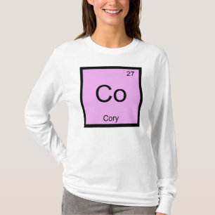 Camiseta Nombre de Cory Elemento Químico Tabla Periódica