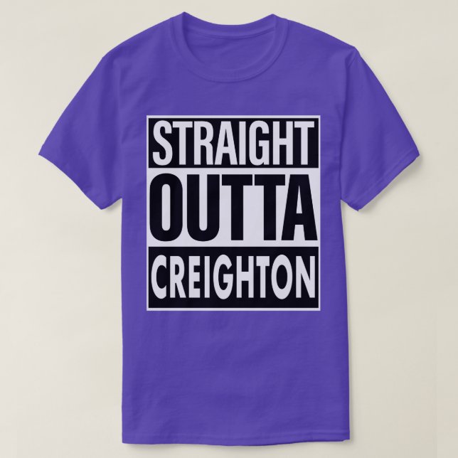 Camiseta Nombre de Creighton Straight Outta Creighton (Diseño del anverso)