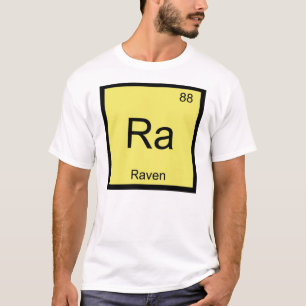 Camiseta Nombre de Cuervo Química Elemento Tabla Periódica