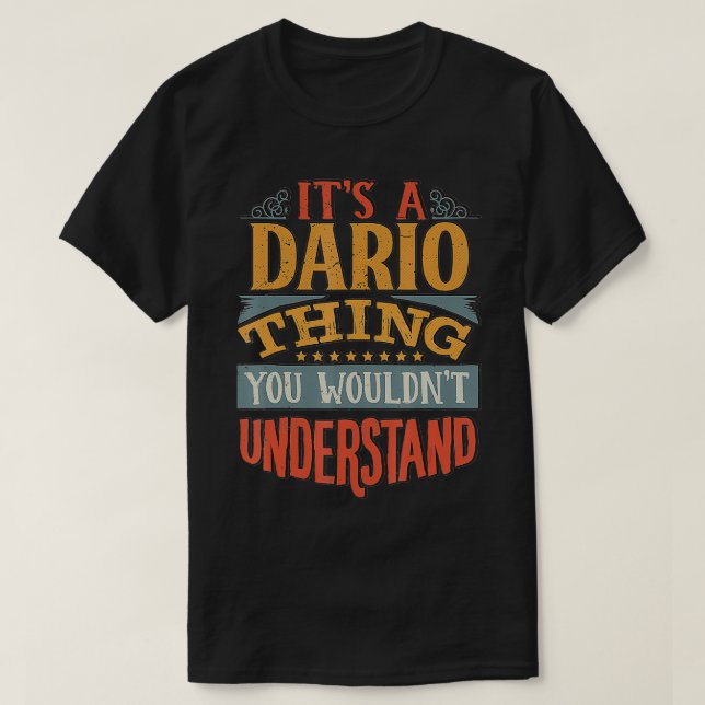 Camiseta Nombre de Dario (Diseño del anverso)