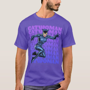 Camiseta Nombre de DC Comics Catwoman Pila Retrato niño