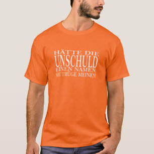 Camiseta Nombre de Der Unschuld