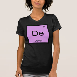 Camiseta Nombre de Devyn Elemento Químico Tabla Periódica