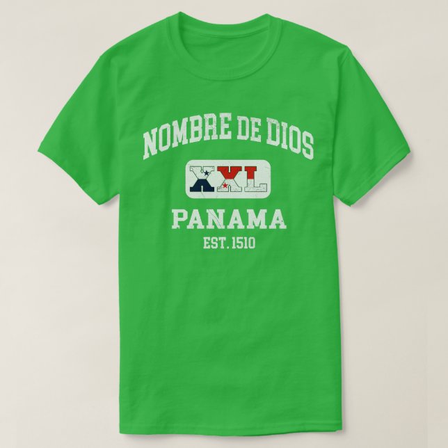 Camiseta Nombre de Dios Panamá XXL Diseño atlético 1 (Diseño del anverso)