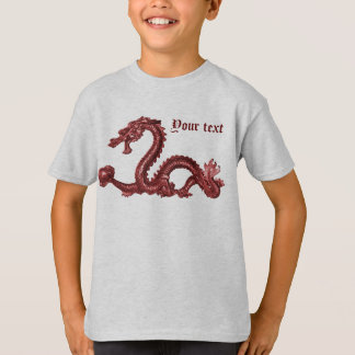 Camiseta Nombre de dragón chino personalizado Diseño de fan