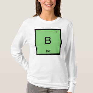 Camiseta Nombre de elemento químico de la tabla periódica B