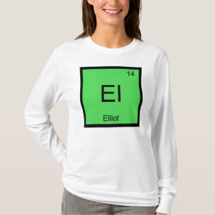 Camiseta Nombre de Elliot Química Elemento Tabla Periódica