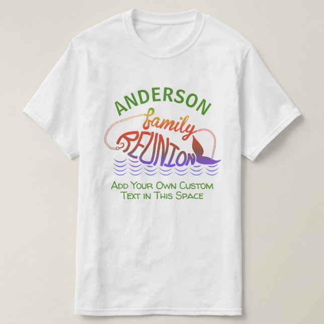Camiseta Nombre de encargo de los pescados el | de la (Diseño del anverso)