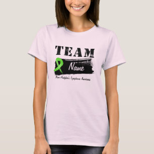Camiseta Nombre de encargo del equipo - linfoma Non-Hodgkin