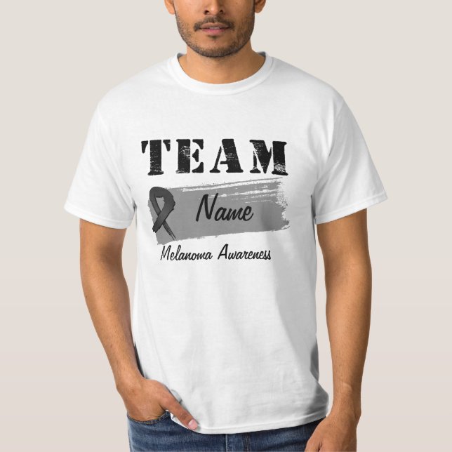 Camiseta Nombre de encargo del equipo - melanoma (Anverso)