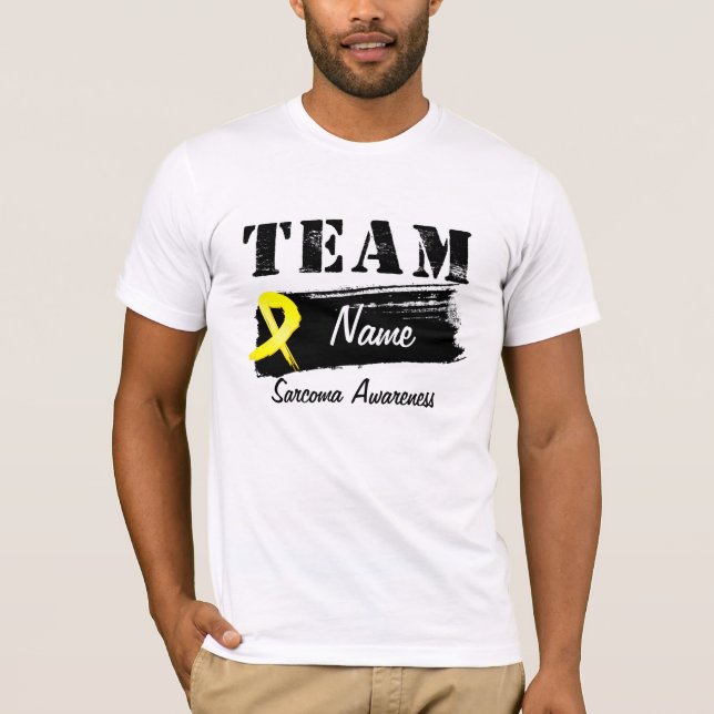 Camiseta Nombre de encargo del equipo - sarcoma (Anverso)