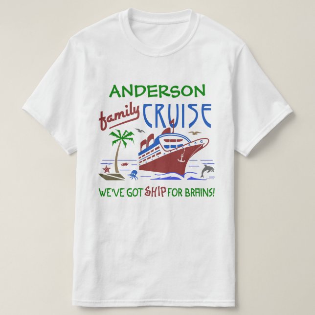 Camiseta Nombre de encargo divertido de la nave el | de las (Diseño del anverso)