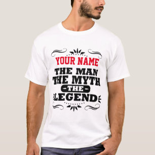CAMISETA NOMBRE DE ENCARGO EL HOMBRE EL MITO LA LEYENDA