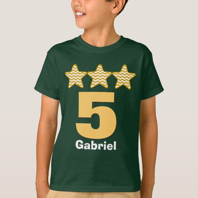 Camiseta Nombre de encargo V14 del número grande de 5 del (Anverso)