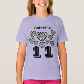 Camiseta Nombre de encargo V18 del número grande de 11 del