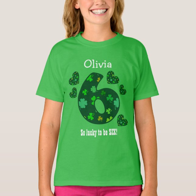 Camiseta Nombre de encargo V18A del número del trébol del (Anverso)