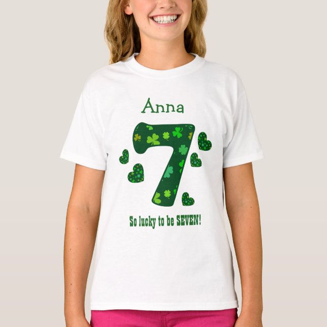 Camiseta Nombre de encargo V20A del número del trébol del (Anverso)