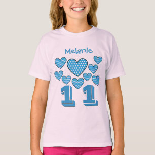 Camiseta Nombre de encargo V23 del número grande de 11 del