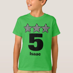 Camiseta Nombre de encargo V25 del número grande de 5 del