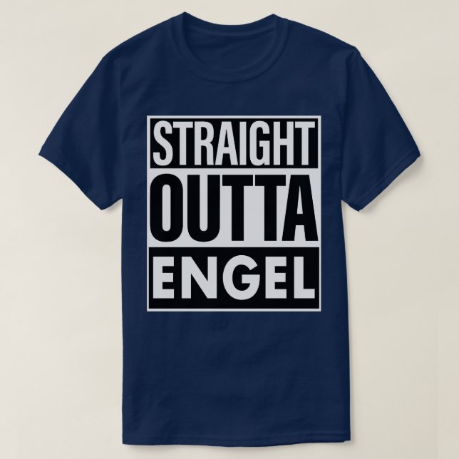 Camiseta Nombre de Engel Straight Outta Engel (Diseño del anverso)
