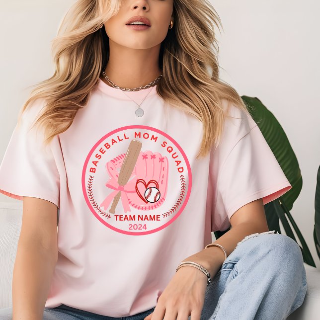 Camiseta Nombre de equipo personalizado de la brigada de bé (Baseball Mom Sport Custom Shirt)