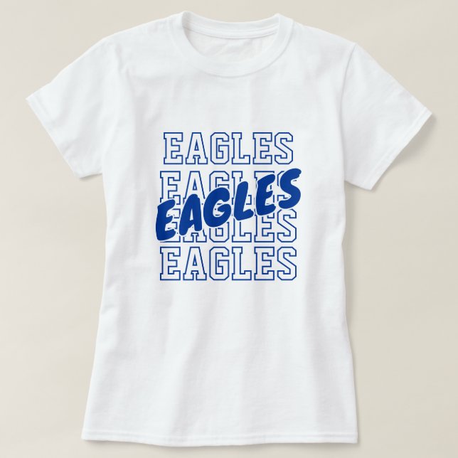 Camiseta Nombre de Equipo Personalizado en Repetición - Esp (Diseño del anverso)