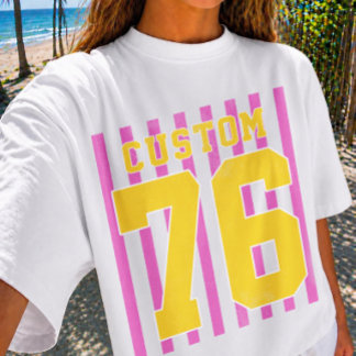 Camiseta Nombre de Equipo Personalizado Número Día de Juego